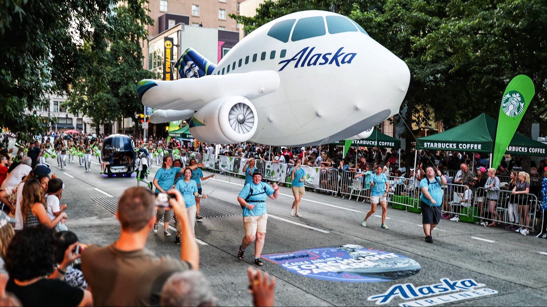 70th Seafair Torchlight Parade marches into Seattle Saturday night