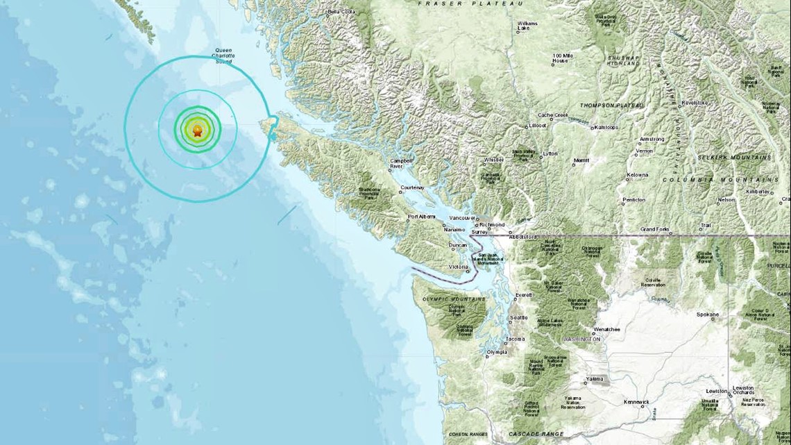 Big earthquake vancouver island