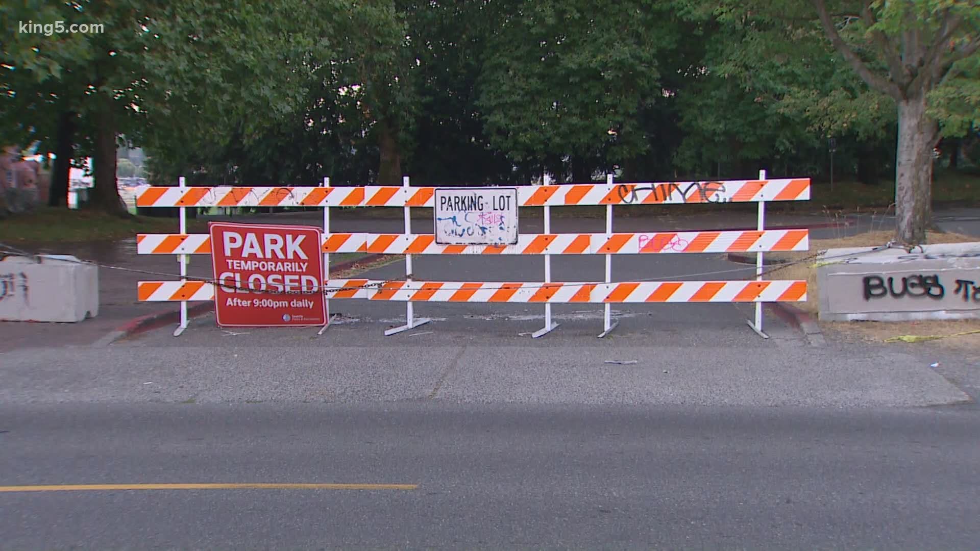 Seattle's Gas Works Park was closed ahead of a prayer rally planned for Labor Day.