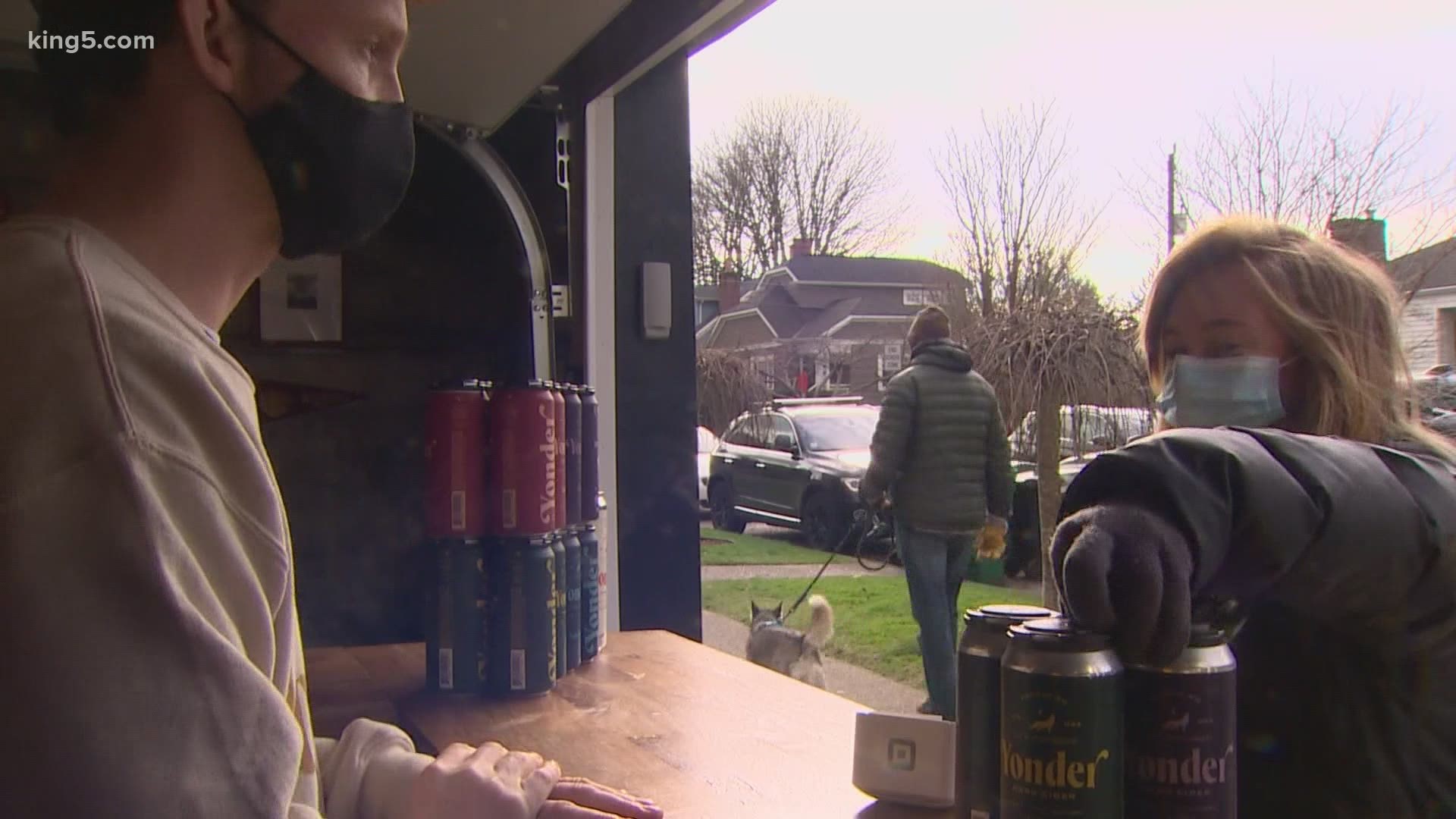 Yonder Cider Company adapted to the pandemic by opening a walk-up counter in a garage in Seattle's Phinney Ridge neighborhood. But a neighbor was not happy.