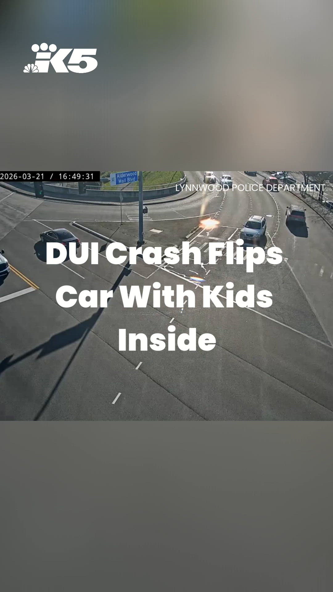 Lynnwood DUI crash flips car with kids inside | king5.com