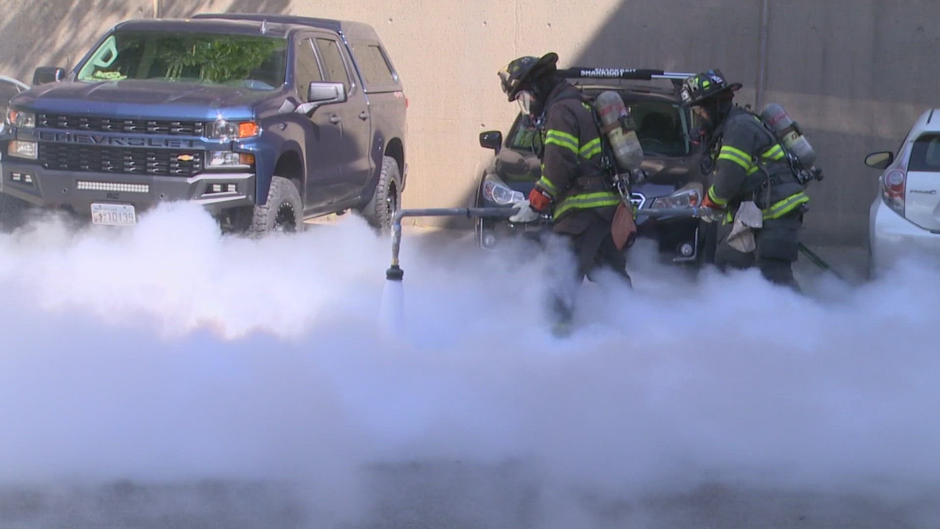 Seattle Fire Department and Seattle City Light unveiled the Energy Response Unit, to be based in Capitol Hill's Station 25, with a demonstration Thursday.