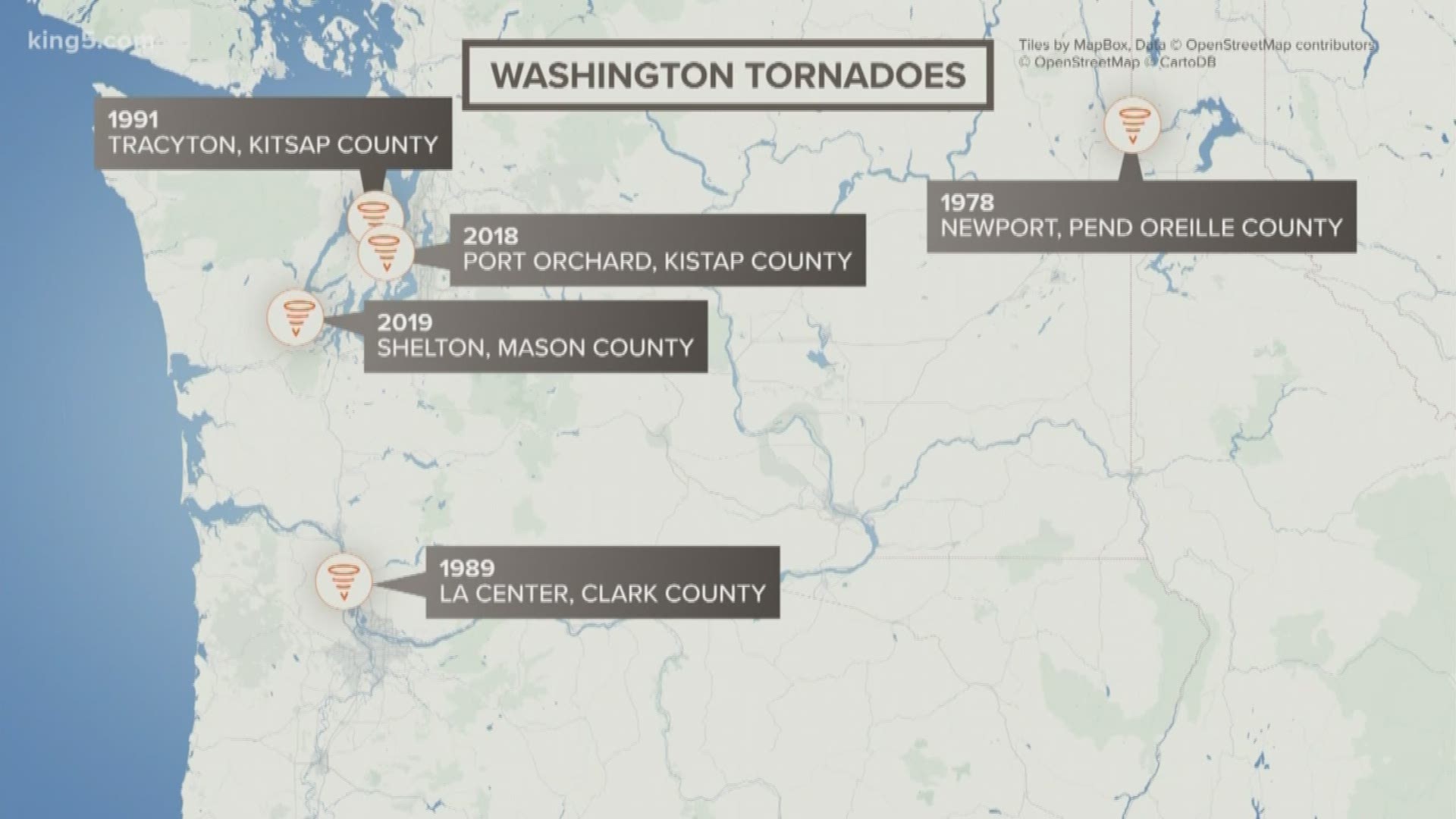 The National Weather Service says there is the potential for additional severe weather in Washington.