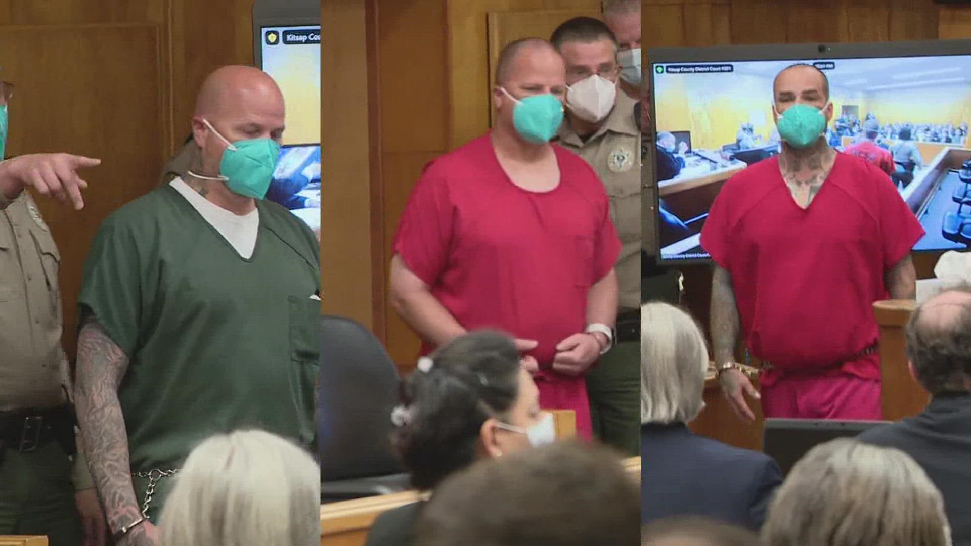 Three men accused of being involved in the 2017 killing of the Careaga family are being held without bail.