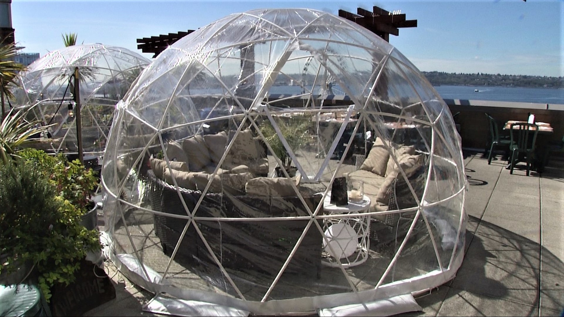 The geodesic domes are a new feature at the longtime French restaurant at Pike Place Market