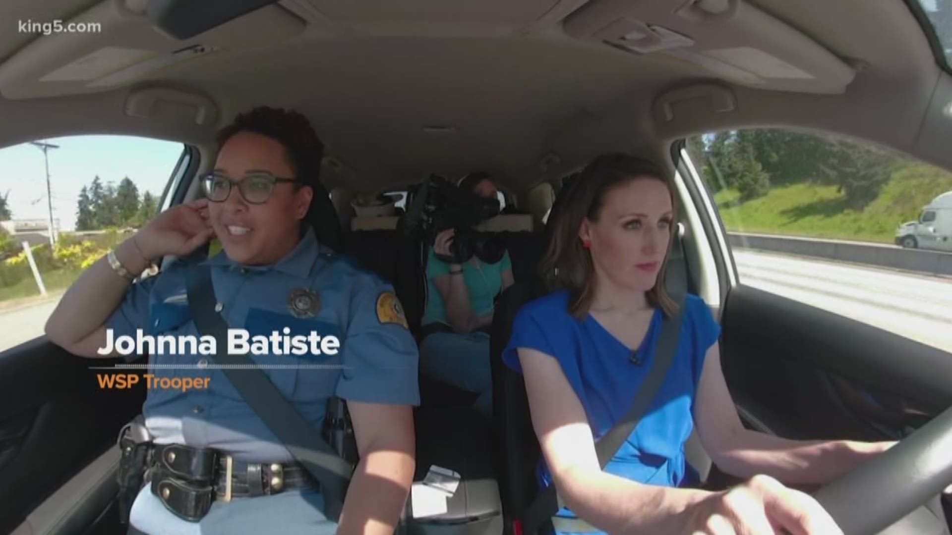 Take 5's Kaci Aitchison and WSP Trooper Johnna Batiste discuss driving etiquette. "Ask A Trooper: Horn-honking etiquette and Northwest drivers" king5.com/take5