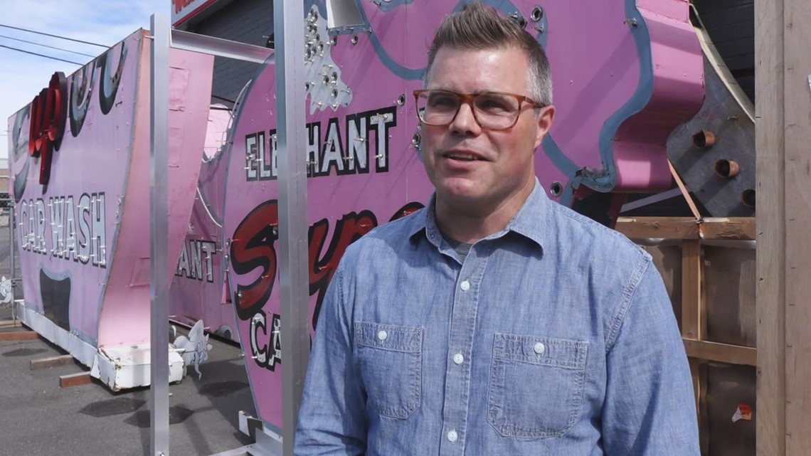 Restoration of Seattle's iconic Elephant Car Wash sign underway - Vimarsana News