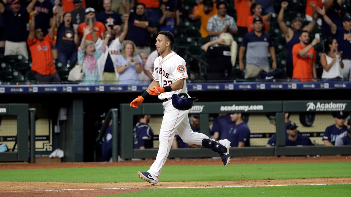 Michael Brantley, Astros rally for walkoff win over Mariners in 13 innings