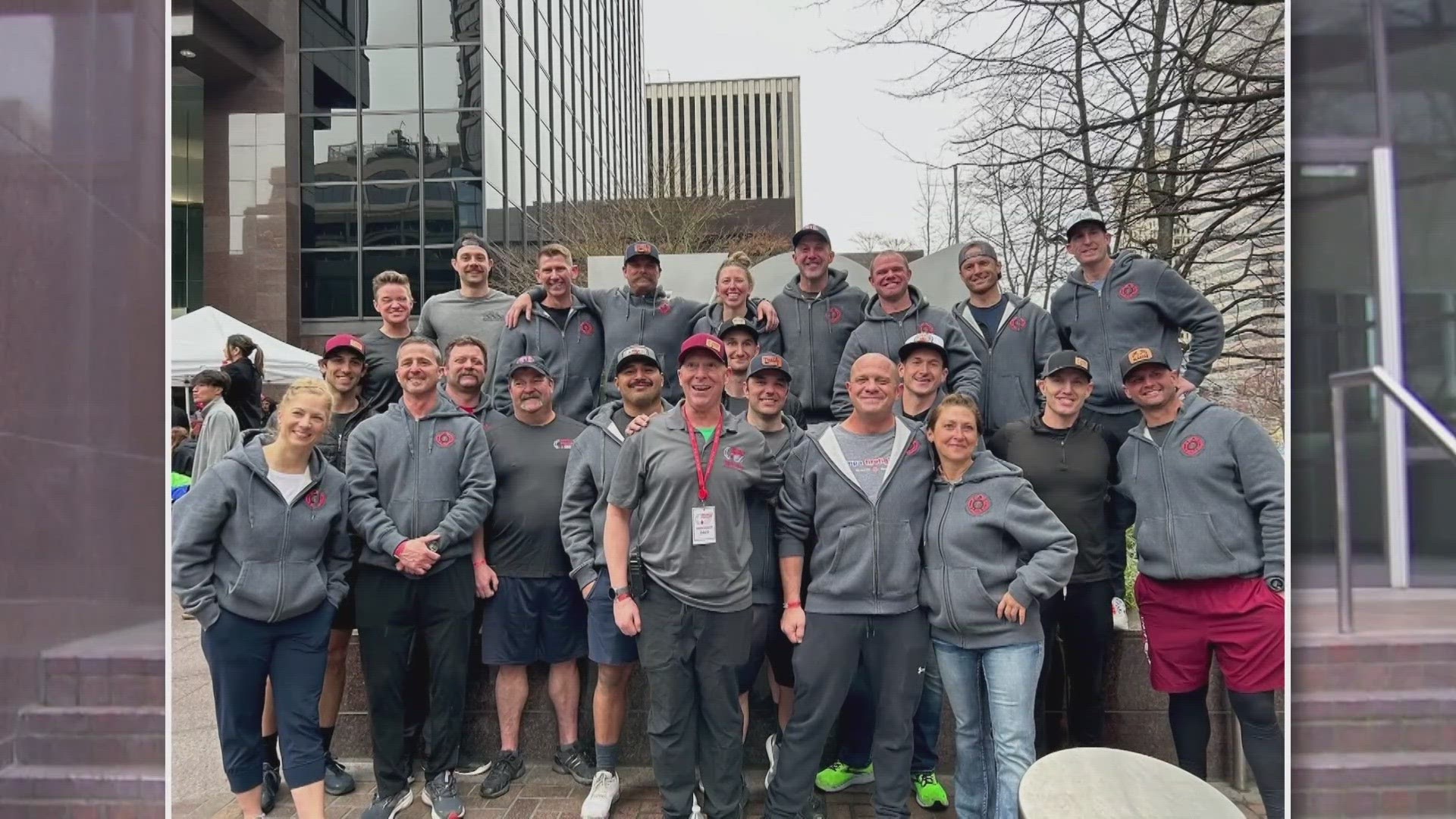 Thousdands of firefighters climbed the stairs at Seattle's Columbia Tower to raise awareness and funds for blood cancer research