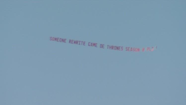 GOT banner flies over Seattle