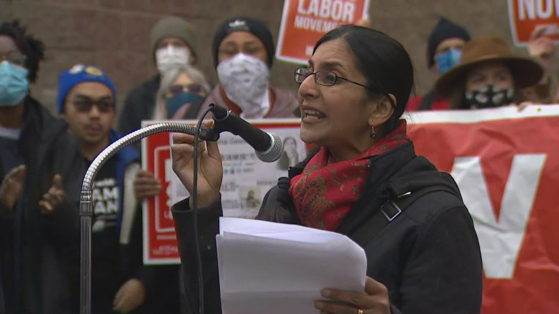 Seattle City Councilmember Kshama Sawant declared an early victory Friday in the recall election against her.