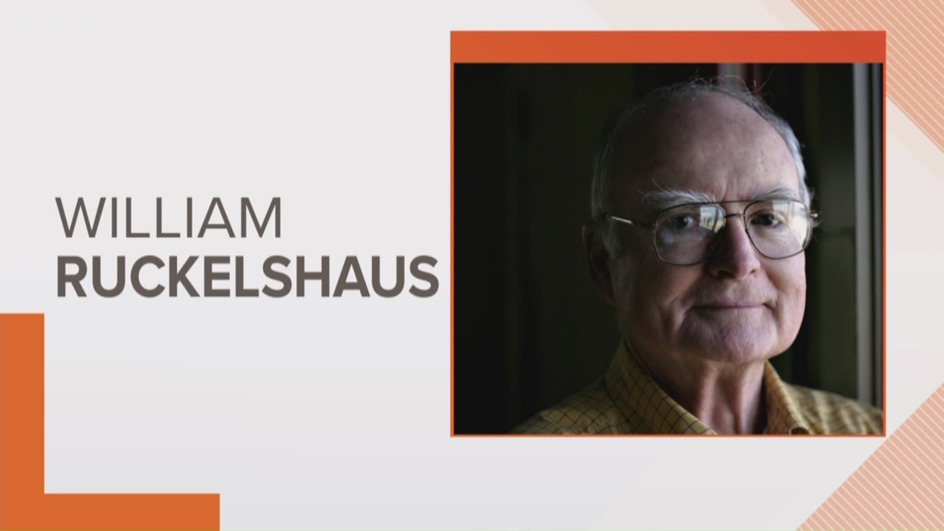 William Ruckelshaus served as the first administrator of the U.S. Environmental Protection Agency and served as the first head of Puget Sound Partnership.