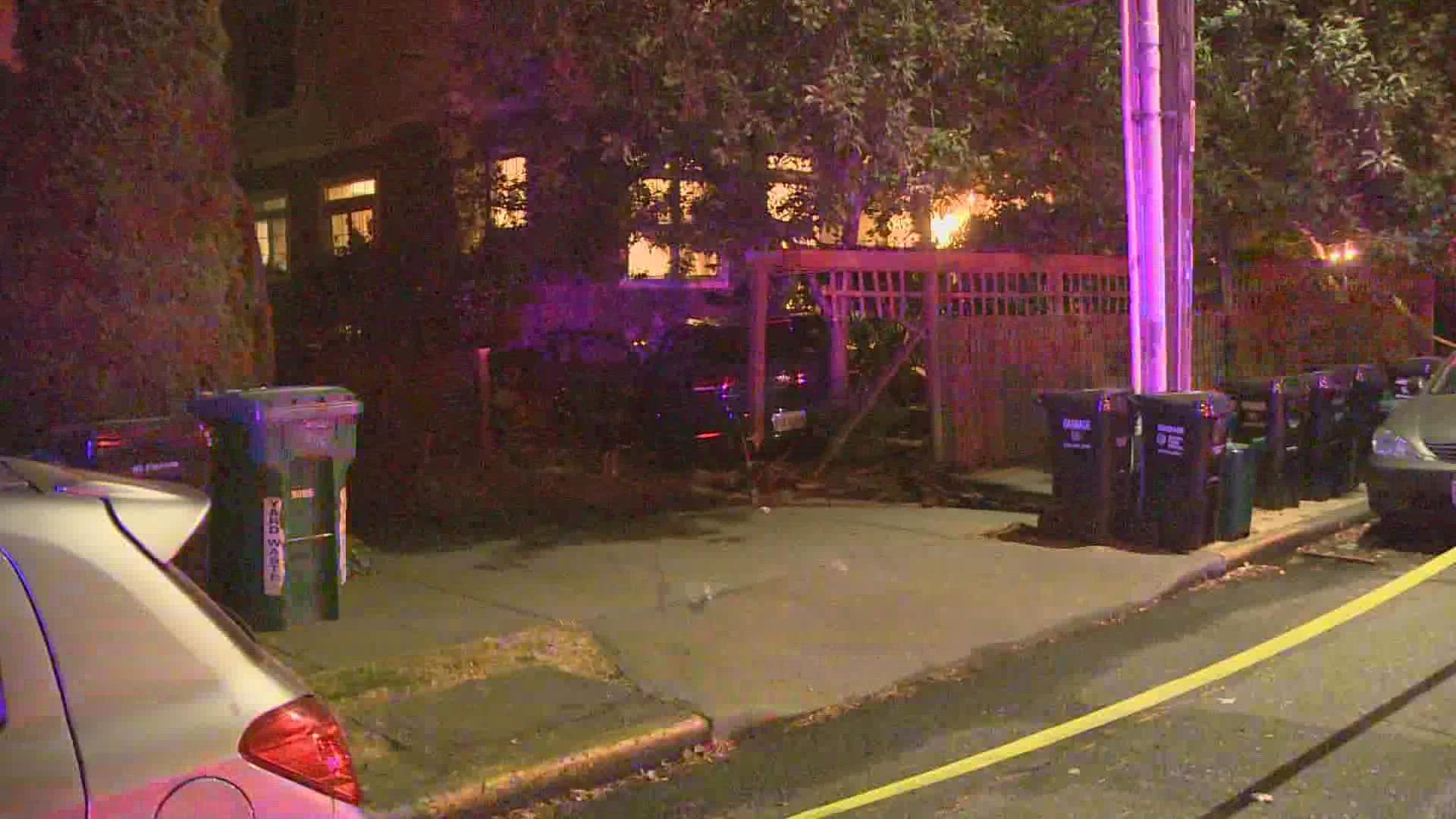 Three people are hospitalized after the car they were in crashed into an apartment building on Finney Ave. N near 50th street near Woodland Park Zoo in Seattle