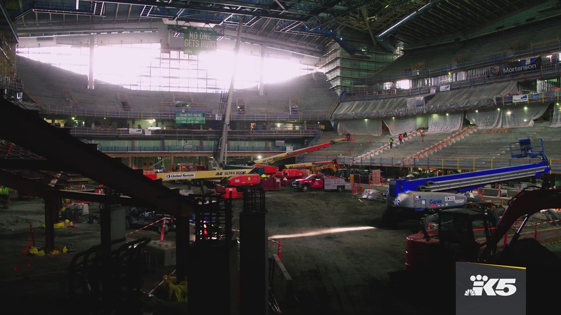 Behind the scenes of construction at Climate Pledge Arena