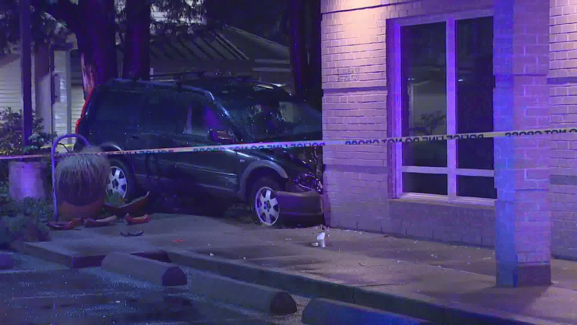 A driver hit and killed a 58-year-old man in Federal Way before crashing their car into a building and then escaping on foot