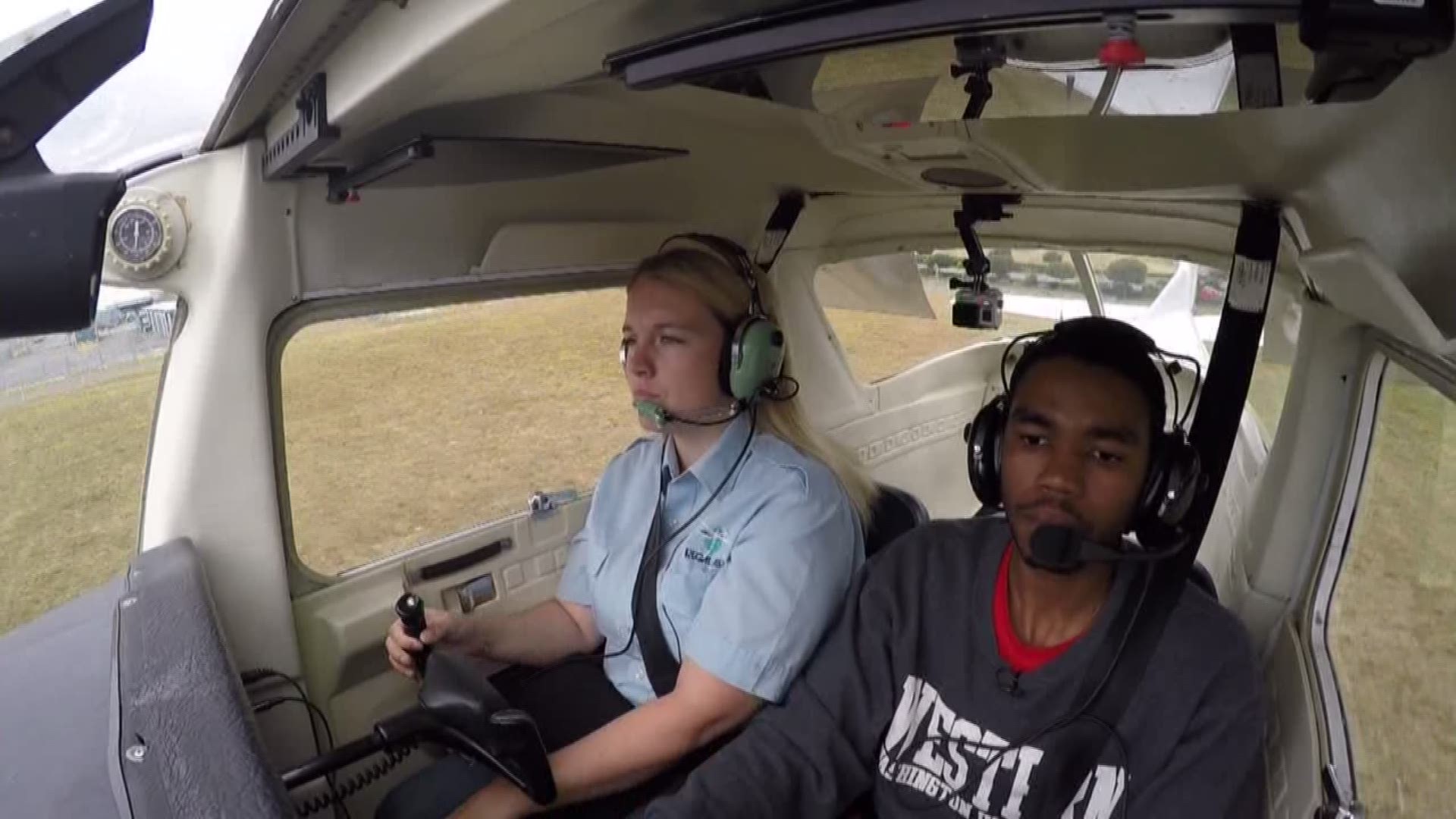 For the first time, NASA teamed up with a local flying club to offer seven teenagers the opportunity of a lifetime.