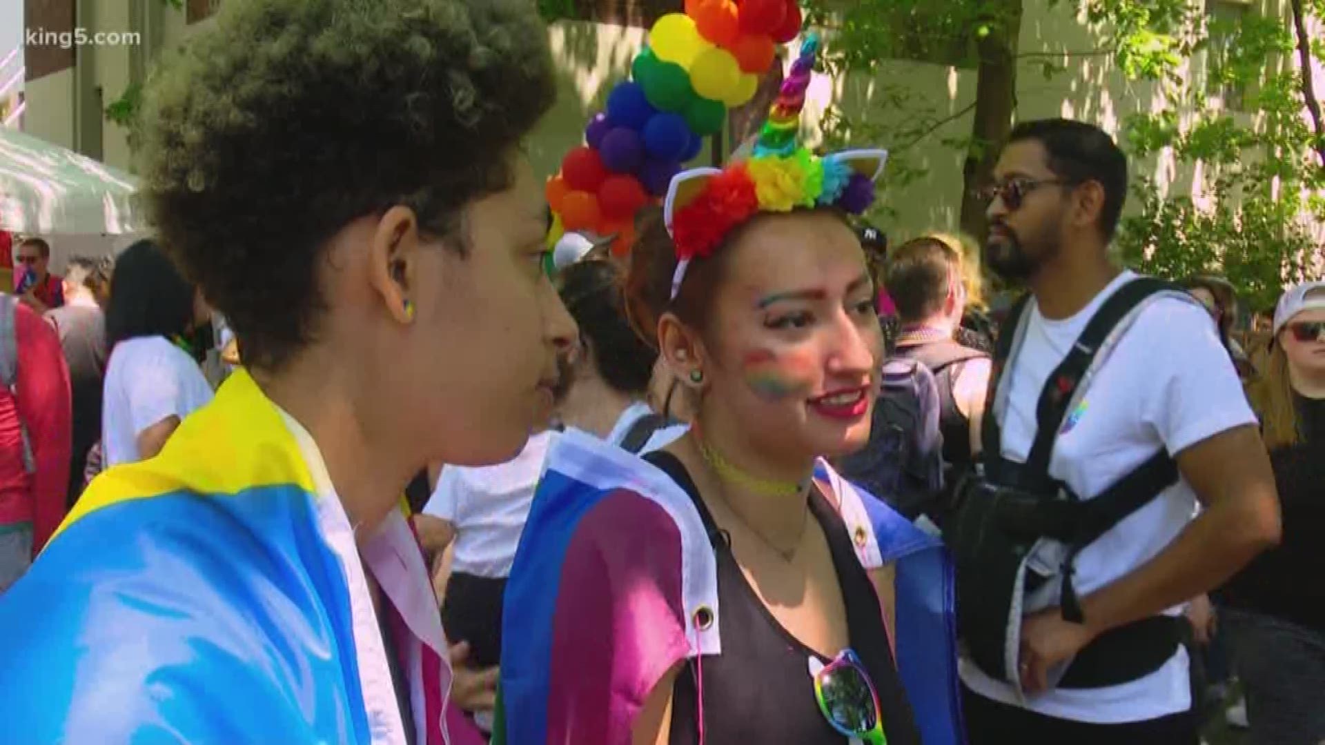 Seattle celebrates 45th annual pride festivities. KING 5's Kalie Greenberg reports.