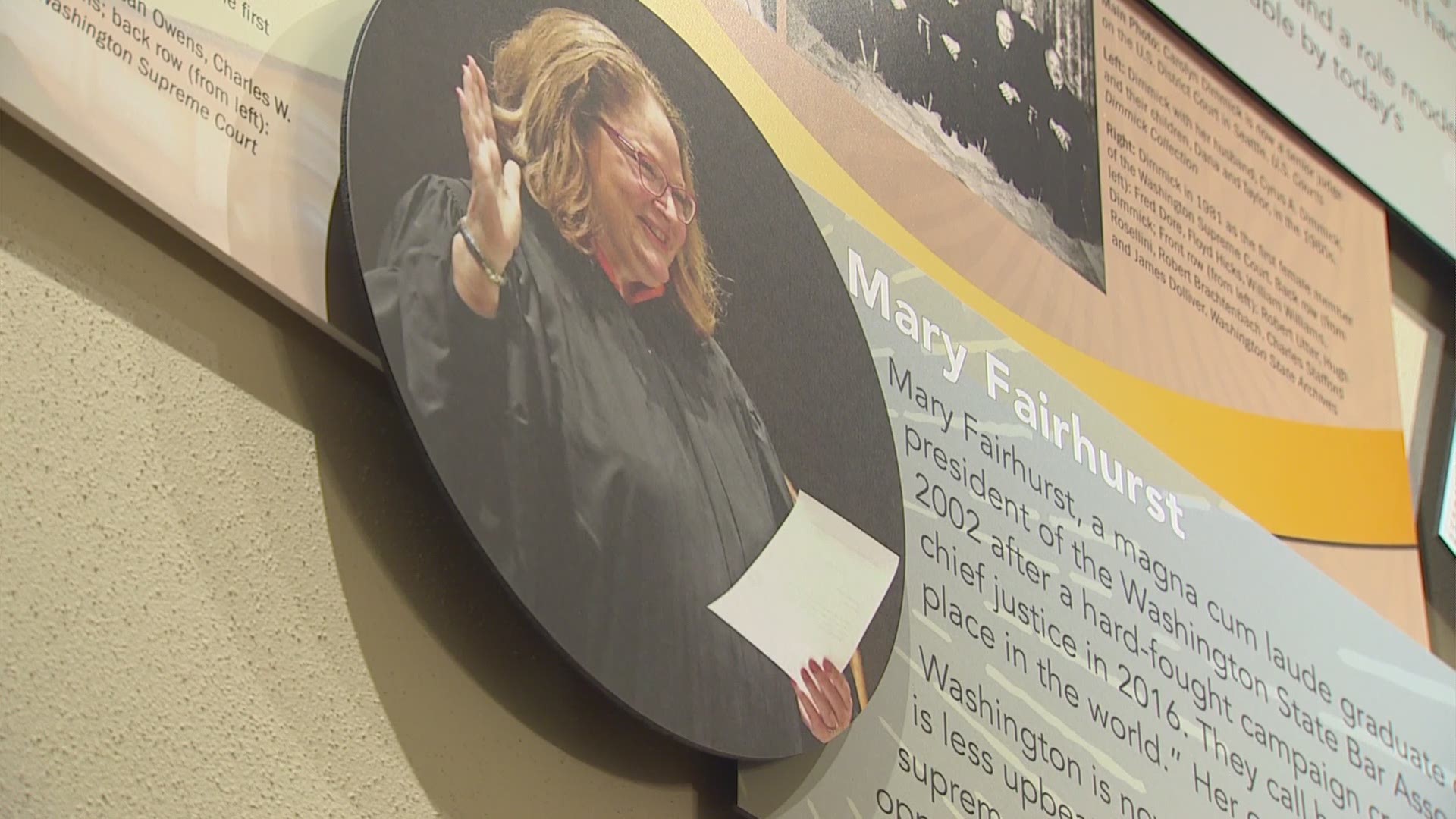 The exhibit celebrates women in Washington state who made history.