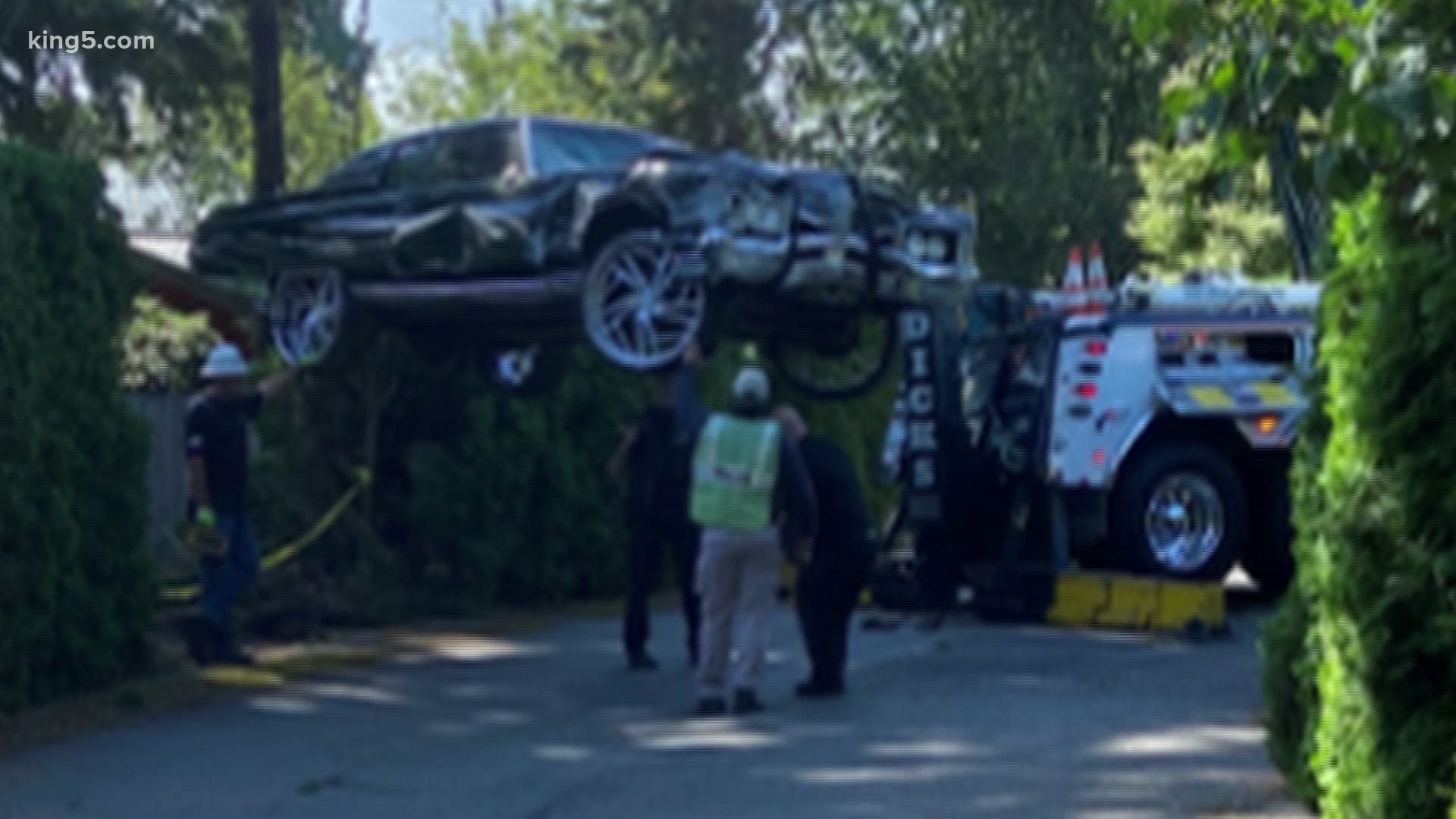 Man seriously hurt, dog killed in Marysville crash