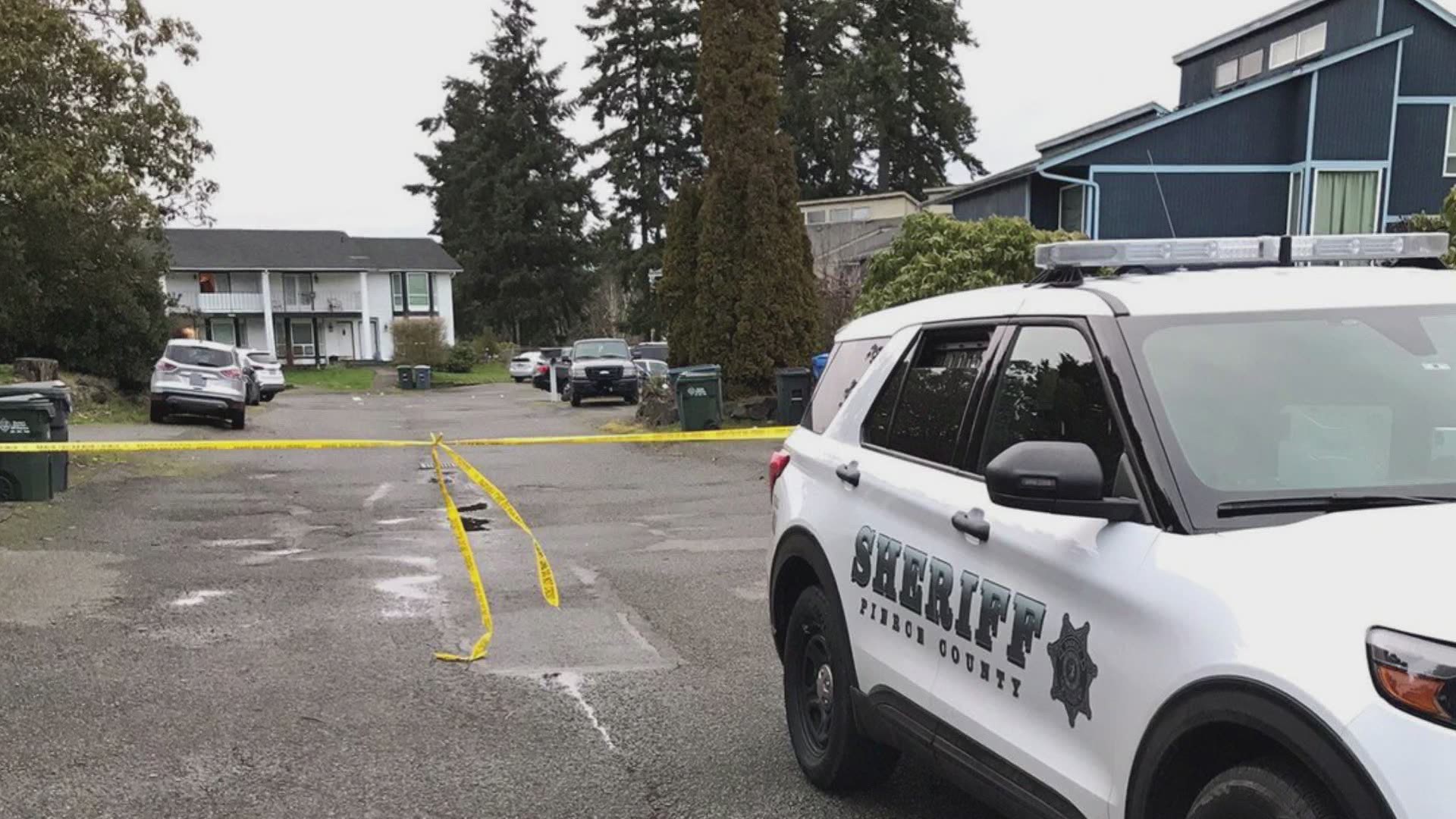 An 18-year-old man was killed and a second person is in the hospital after a fight broke out and shots were fired at a house party in Pierce County, officials say.