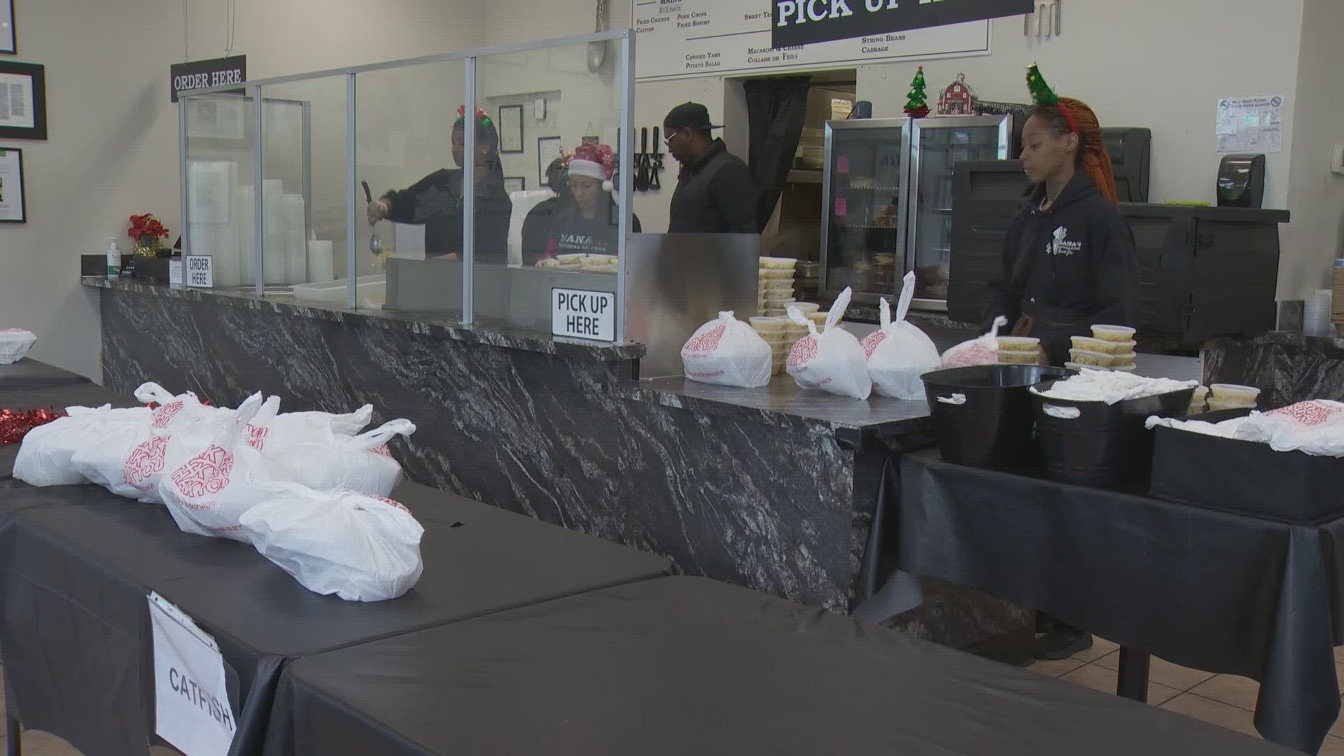 With generous donations from the community, the soul food restaurant in Kent has been able to give out thousands of meals the last four years.