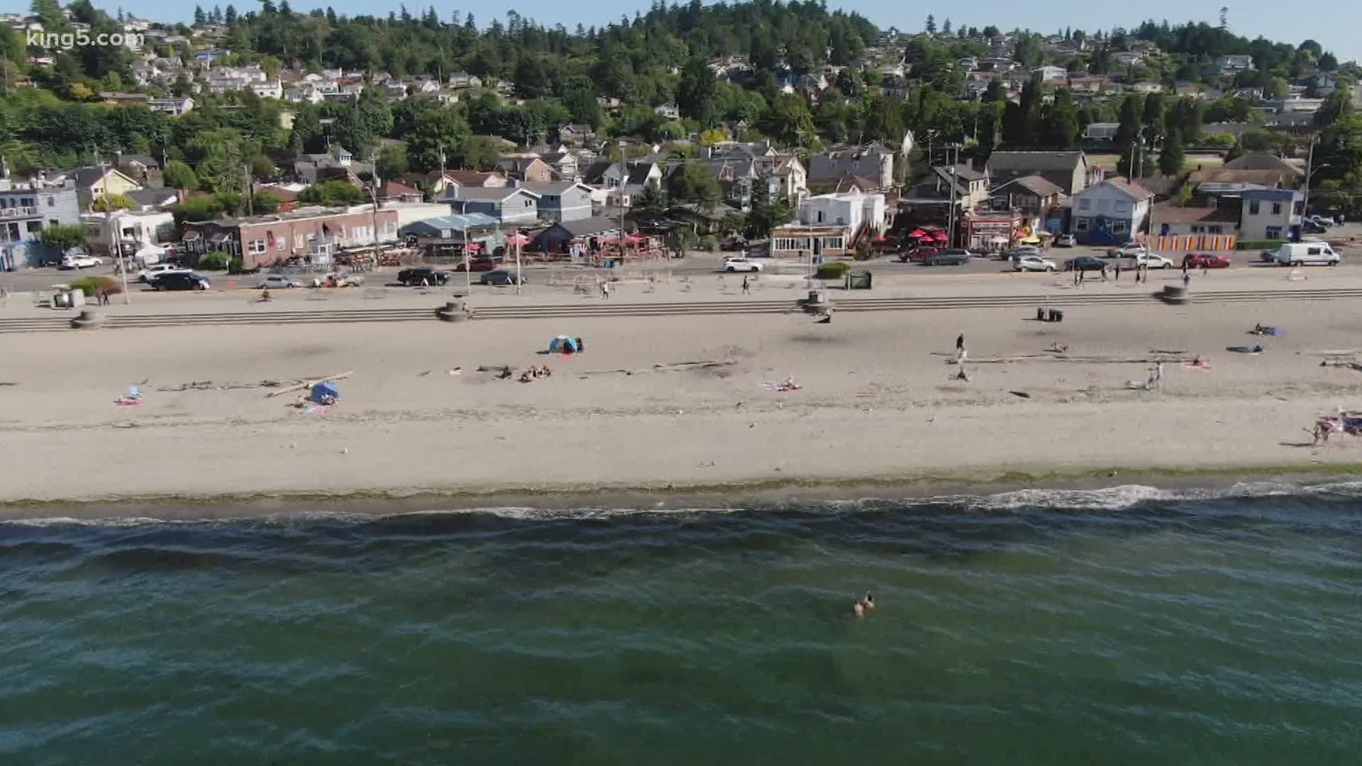 There are new changes at Alki Beach Park in West Seattle aimed at getting people to leave when it closes.