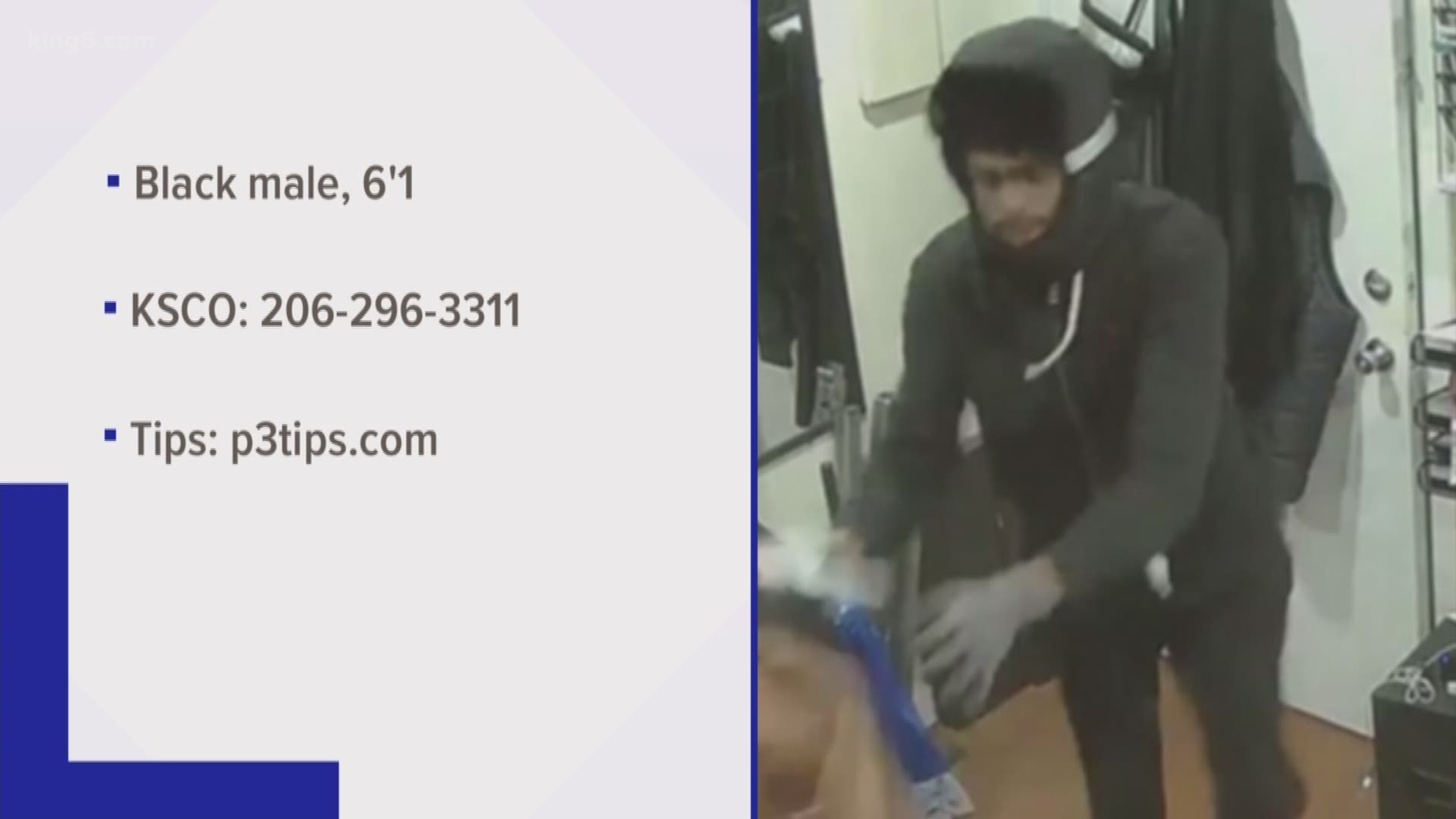 Deputies are looking for a man who assaulted an employee and robbed the pizza shop.
