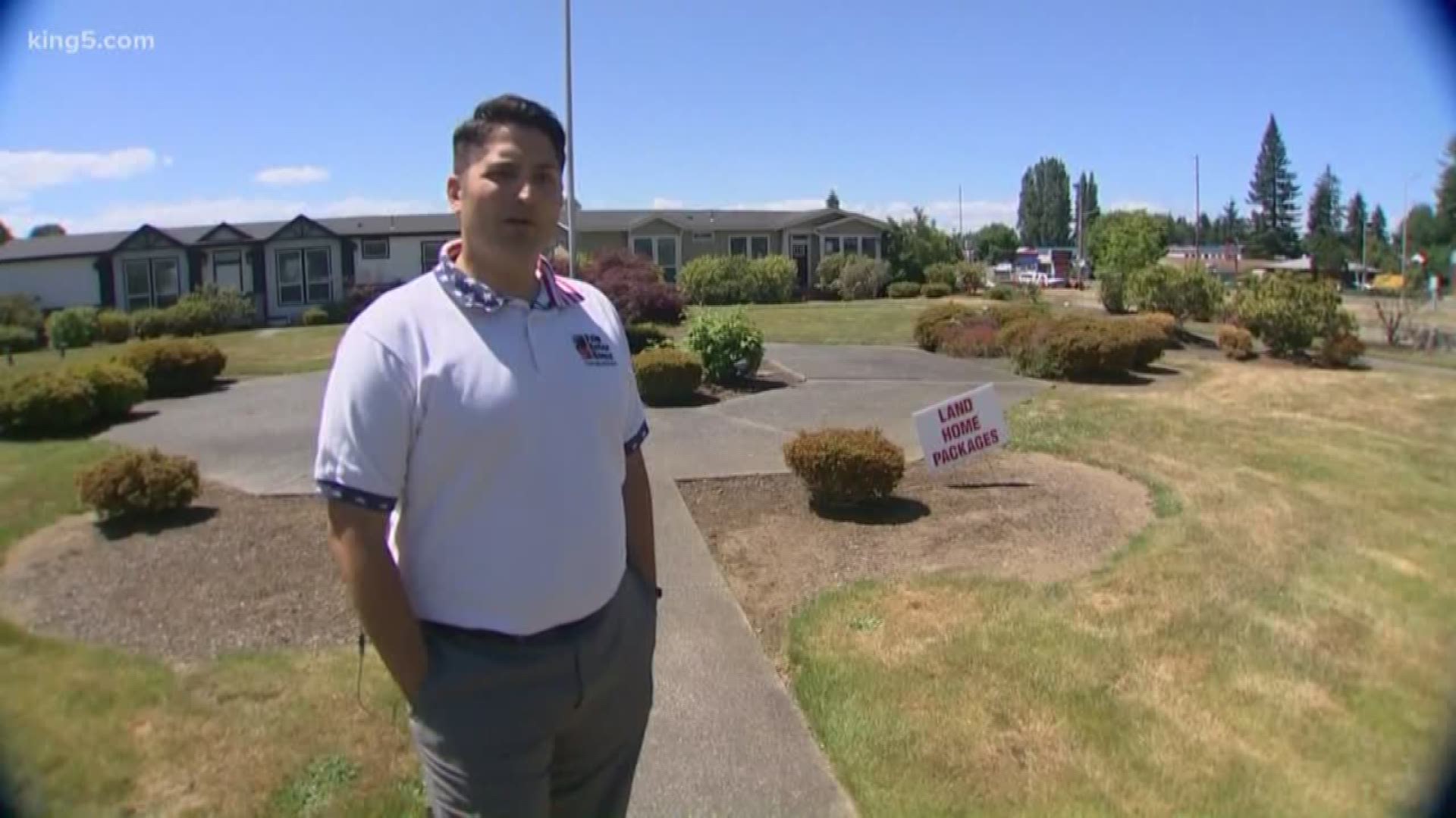 Thurston County veteran Paul DeTray is frustrated after someone stole two American flags from his family's business.