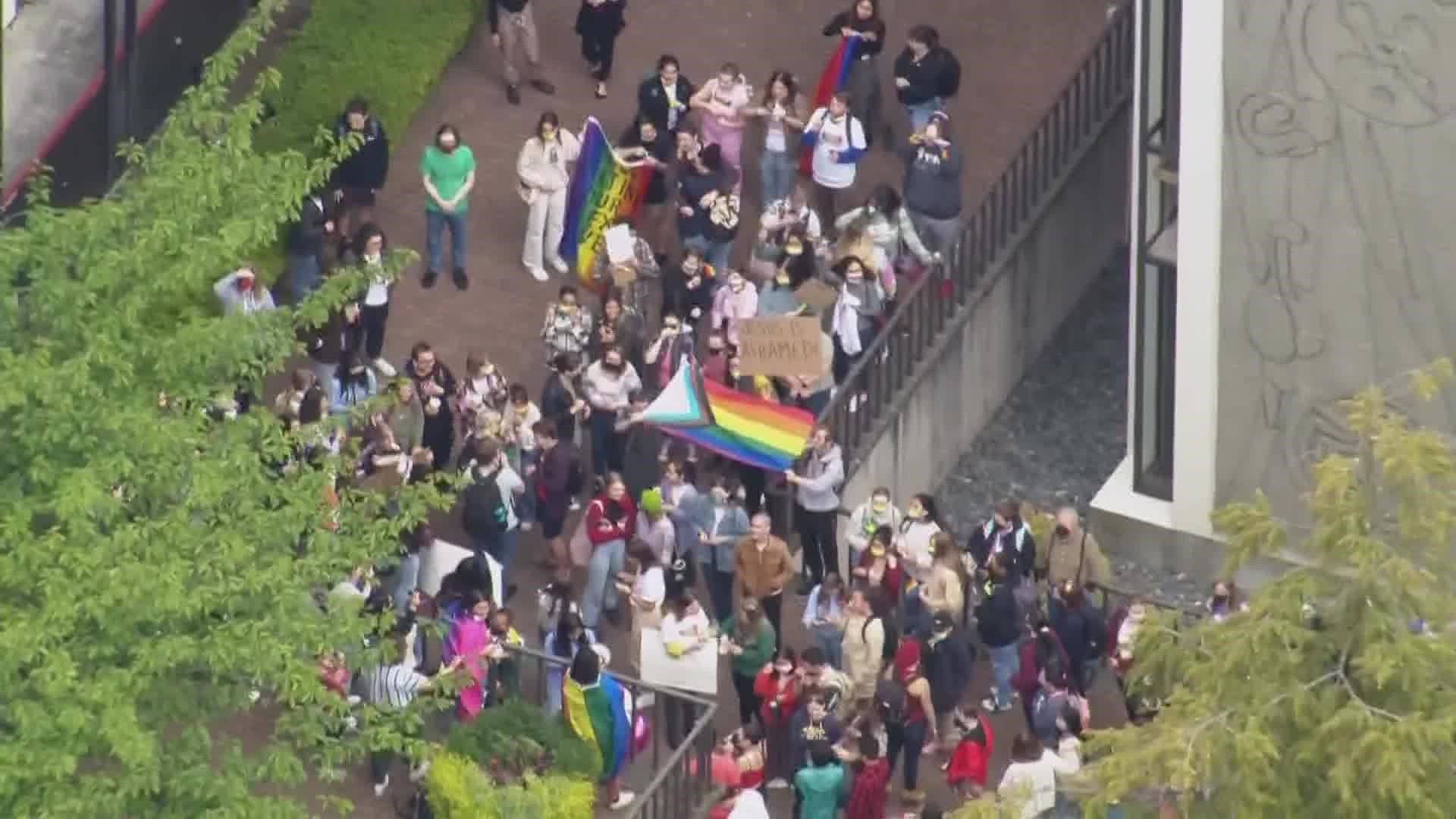 An attorney for SPU says it's a matter of religious liberty. Organizers protesting the policy say it discriminates on a campus that is typically LBGTQ+ affirming.