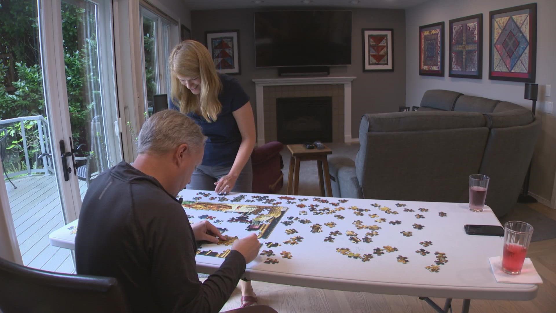 Jigsaw puzzlers Gretchen and Jeff Klein ranked 90th in world