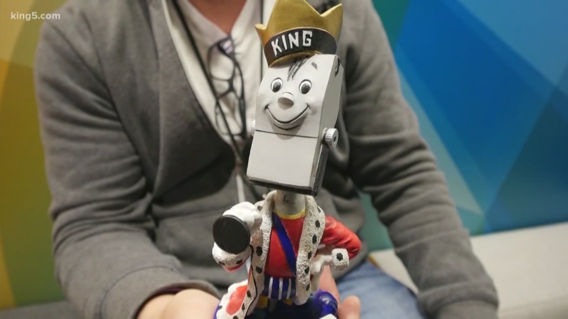 KING 5 mascot King Mike is a Disney creation