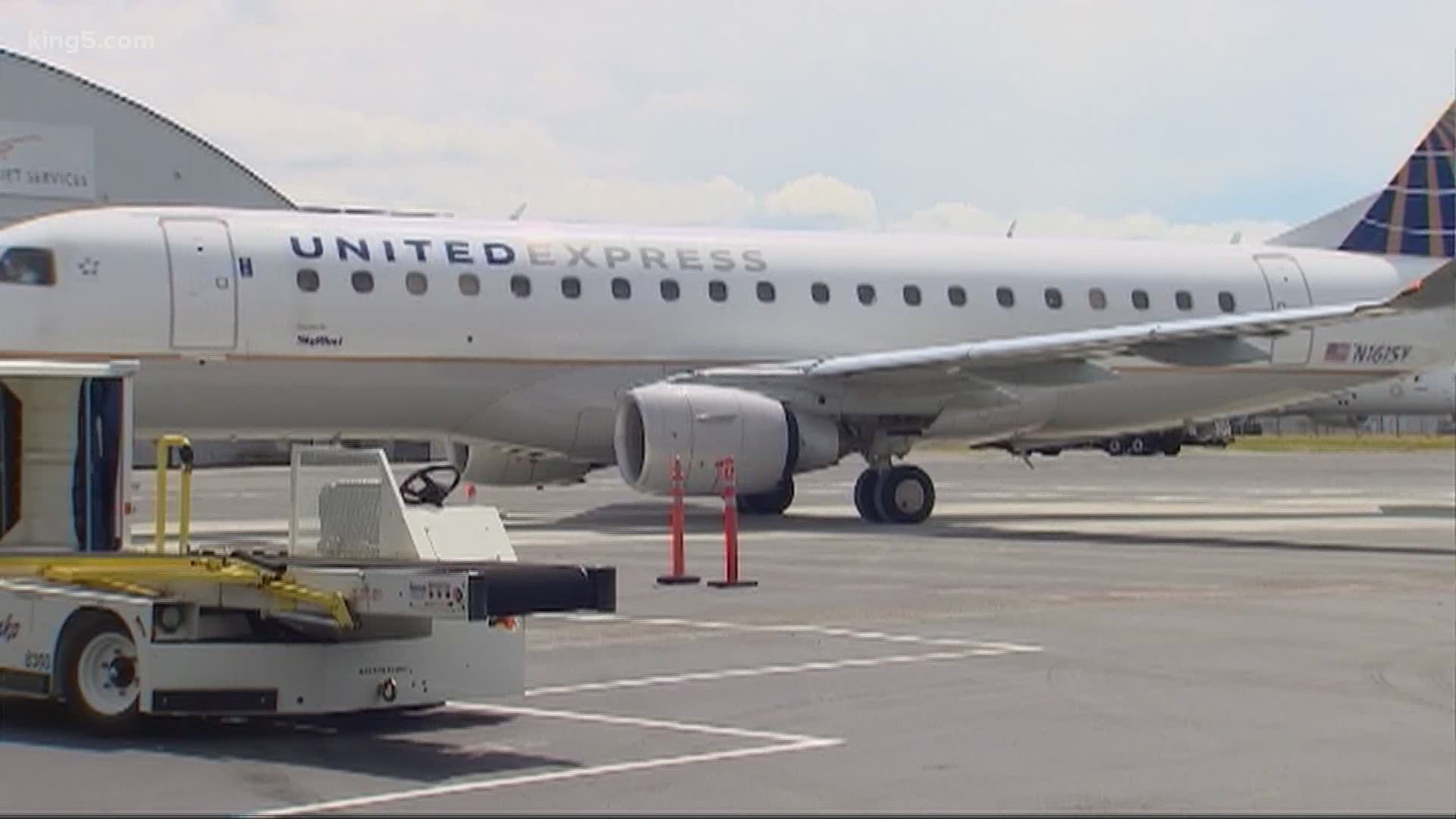 Limited flights to Phoenix, Las Vegas and Denver took off from Paine Field on Saturday for the first time since the airport closed in May.