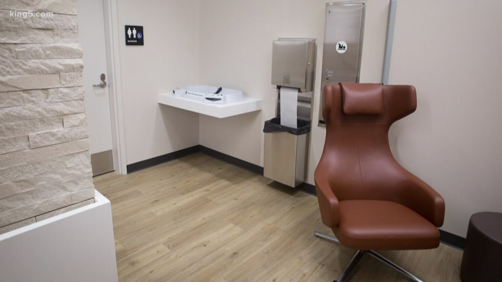 Sea-Tac Airport says it is one of the first airports in the country to offer a nursing suite that will knock your socks off.