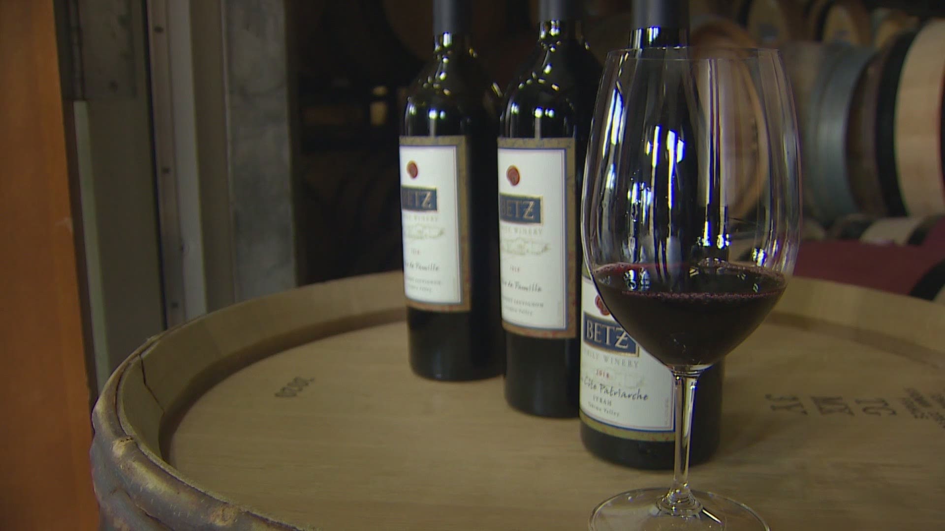 Betz Family Winery owners said last year's wildfires in Washington, Oregon and California impacted the flavor profiles of their latest vintage.