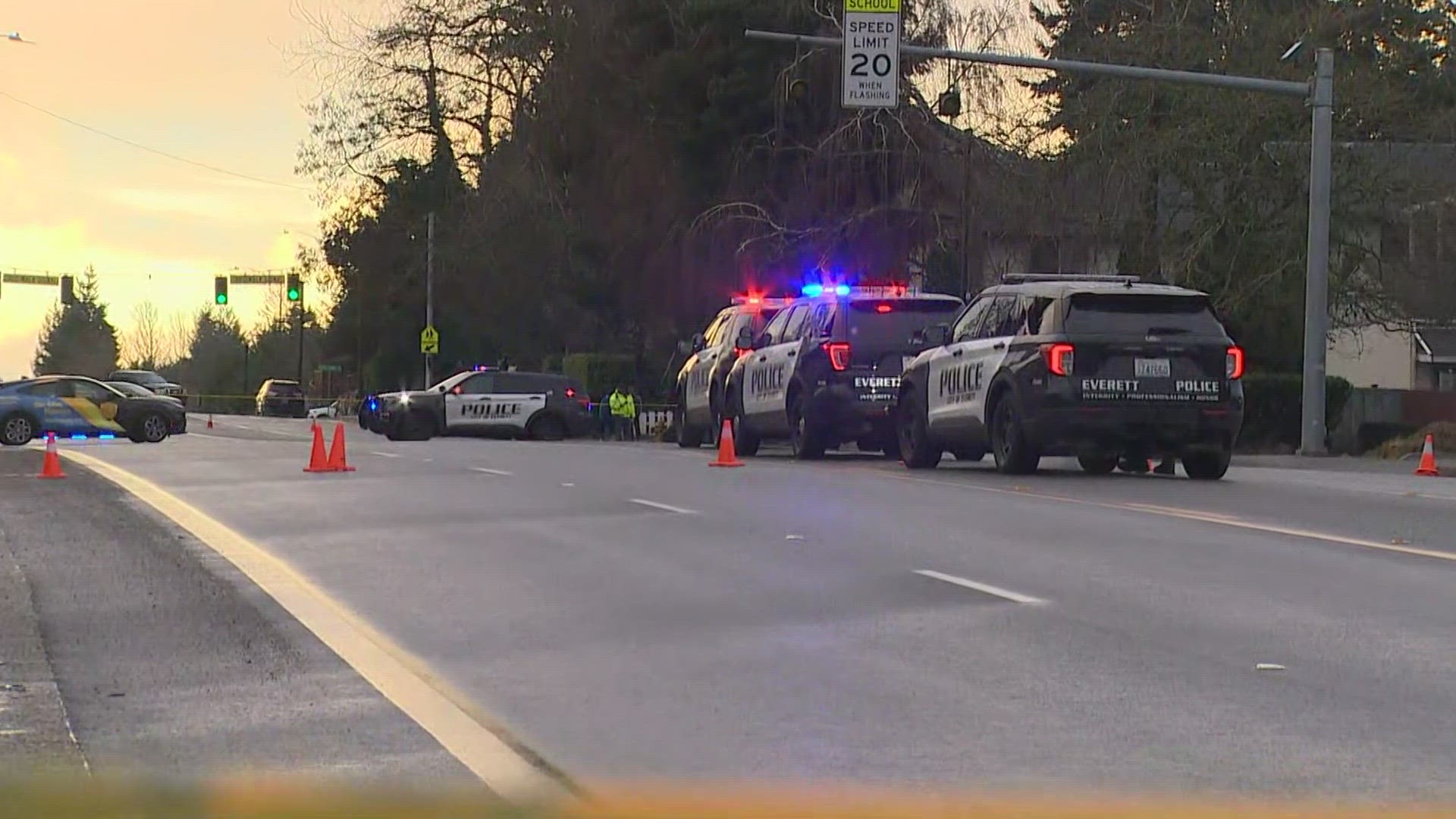 One shot at apartment complex in Everett | king5.com