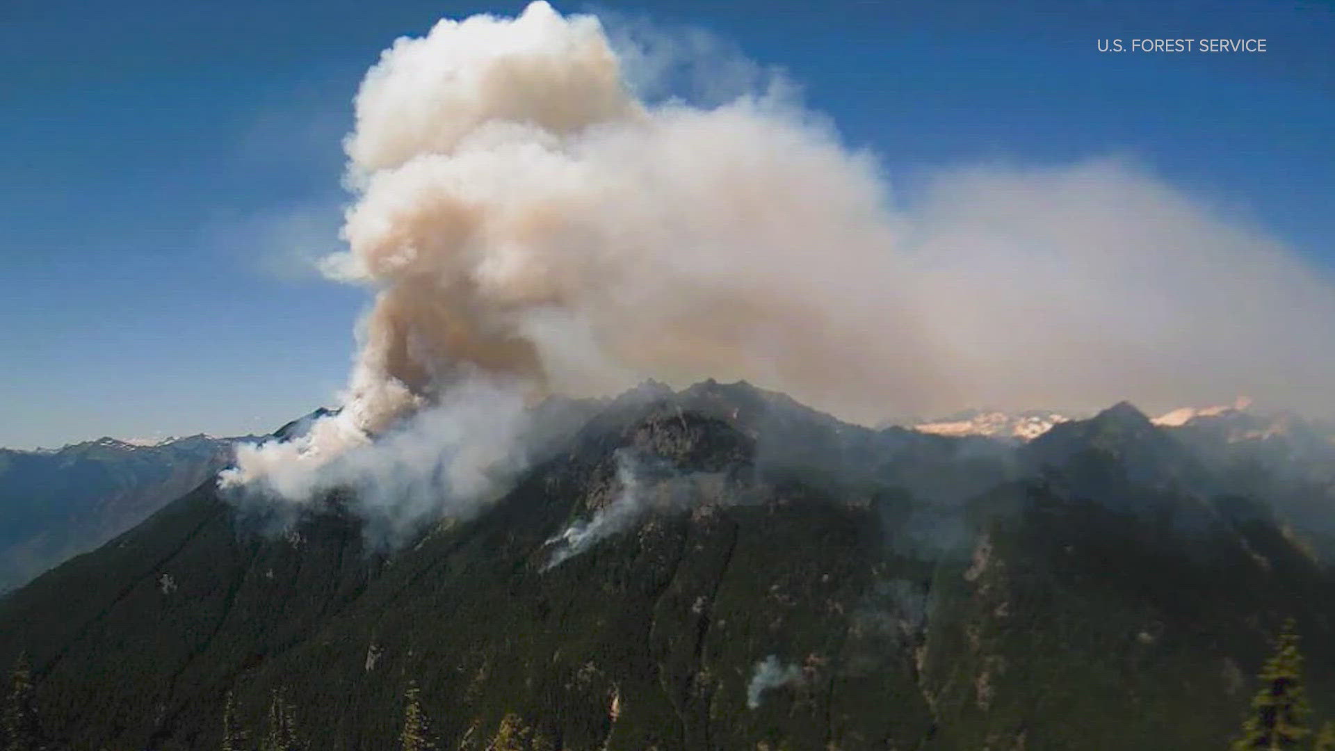 The nine wildfires have burned an estimated 500 acres and are located approximately 21 miles east of Darrington.