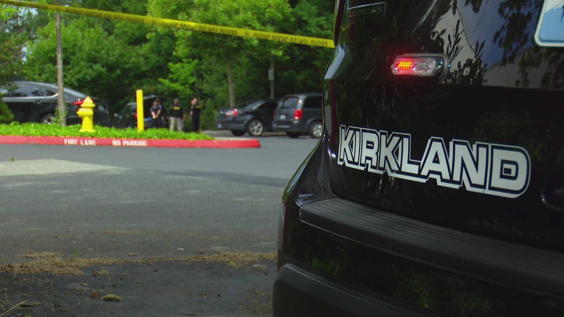 Kirkland police shot and killed a man threatening to harm an 18-month-old child Saturday morning.