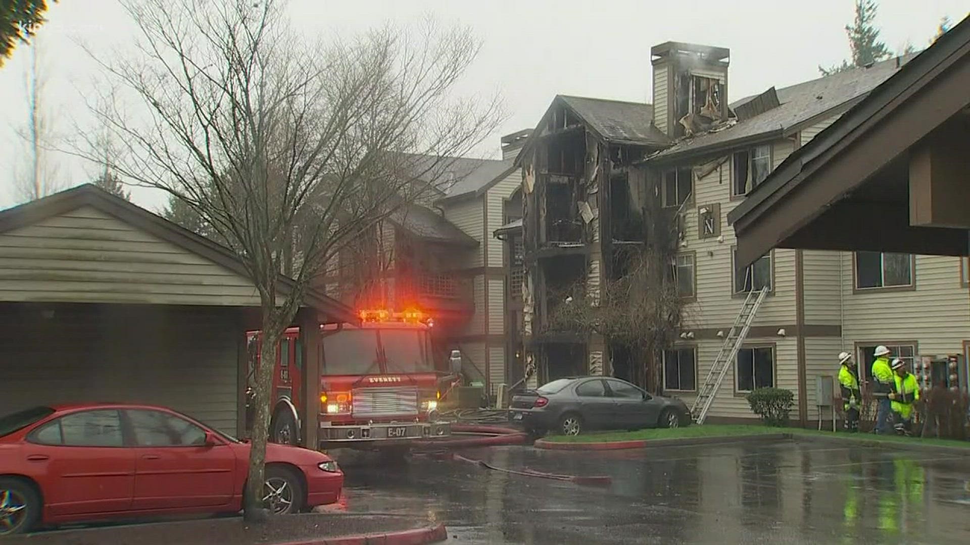 Twins injured in Everett apartment fire released from hospital | king5.com