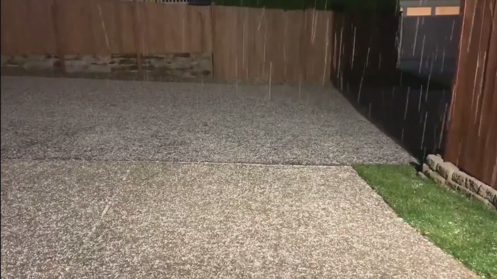 Residents reported hail in the Puyallup area Monday evening.