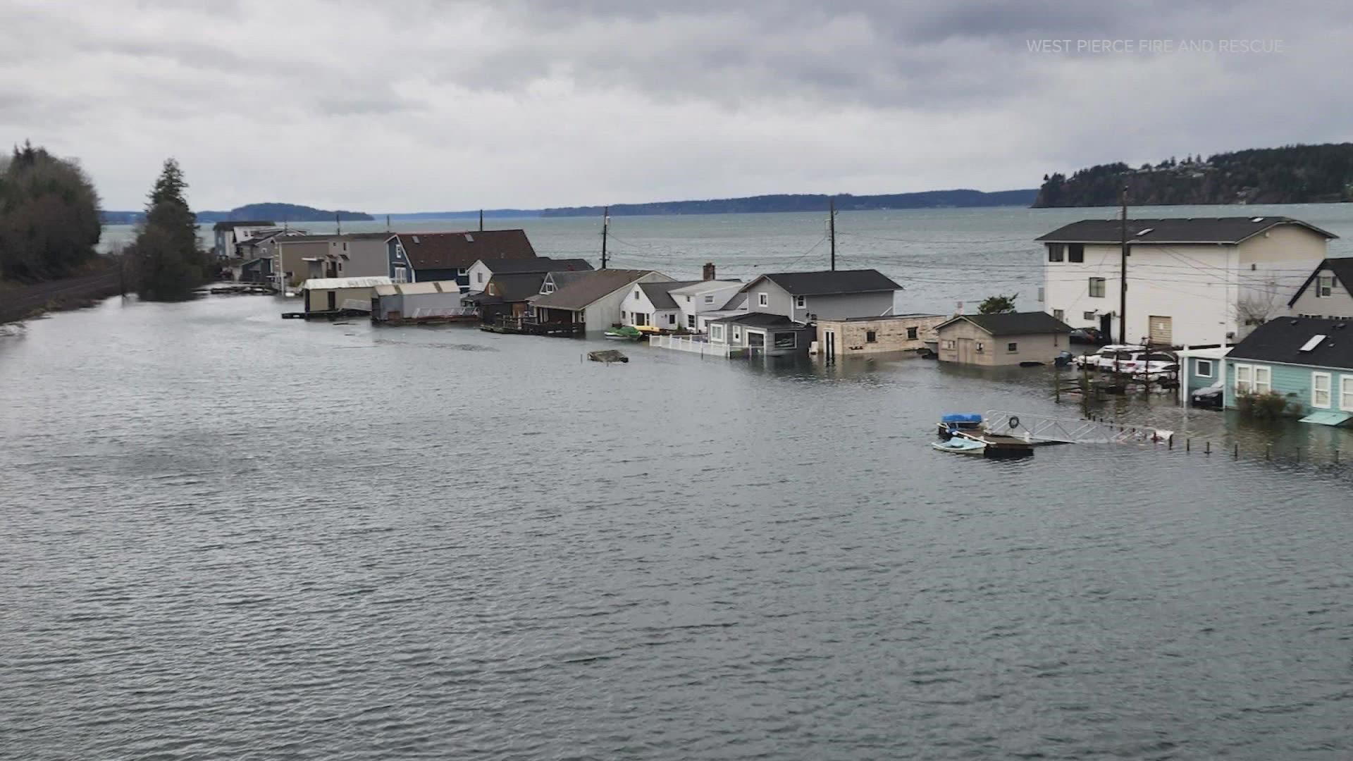 Heavy rain and winds are impacting communities across western Washington on Tuesday.