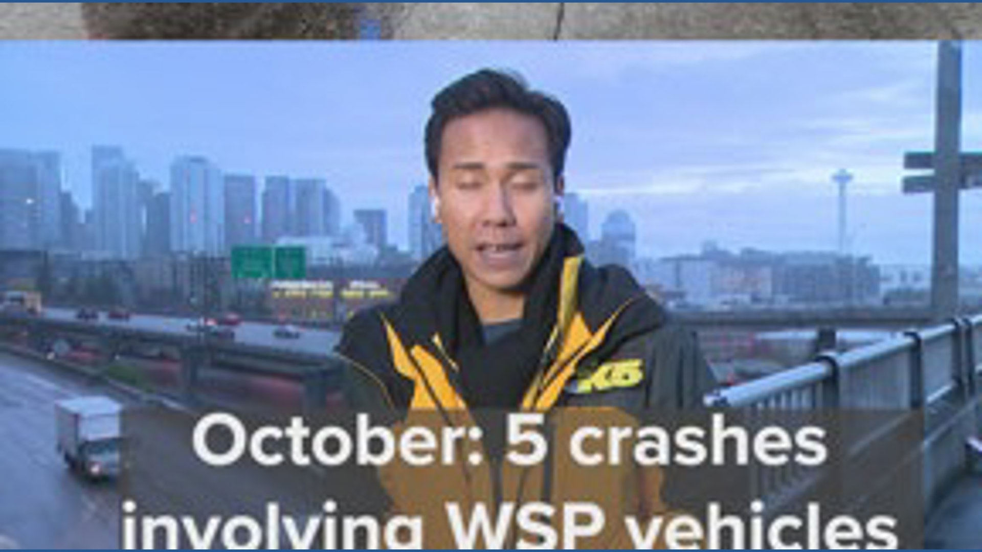 WSP vehicles involved in 5 crashes throughout October | king5.com