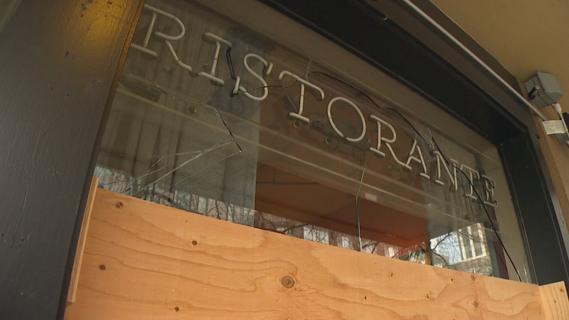 Bellevue Italian restaurant vandalized twice in 3 months; same man arrested for throwing rocks