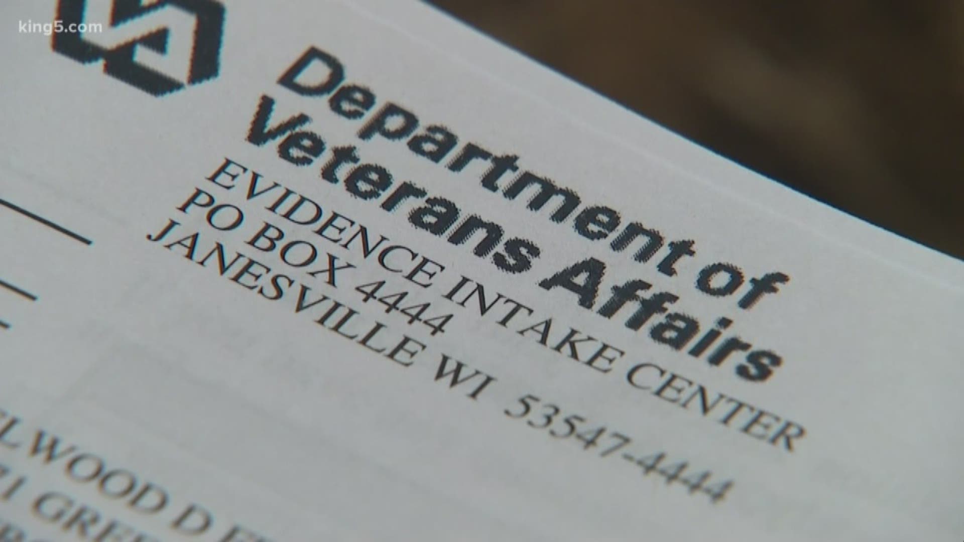 A local veteran is trying to find out how he ended up with hundreds of documents that didn't belong to him. They contained personal information about other veterans around the country. He is demanding answers and so are we, but so far we haven't gotten many. KING 5 Greg Copeland reports.