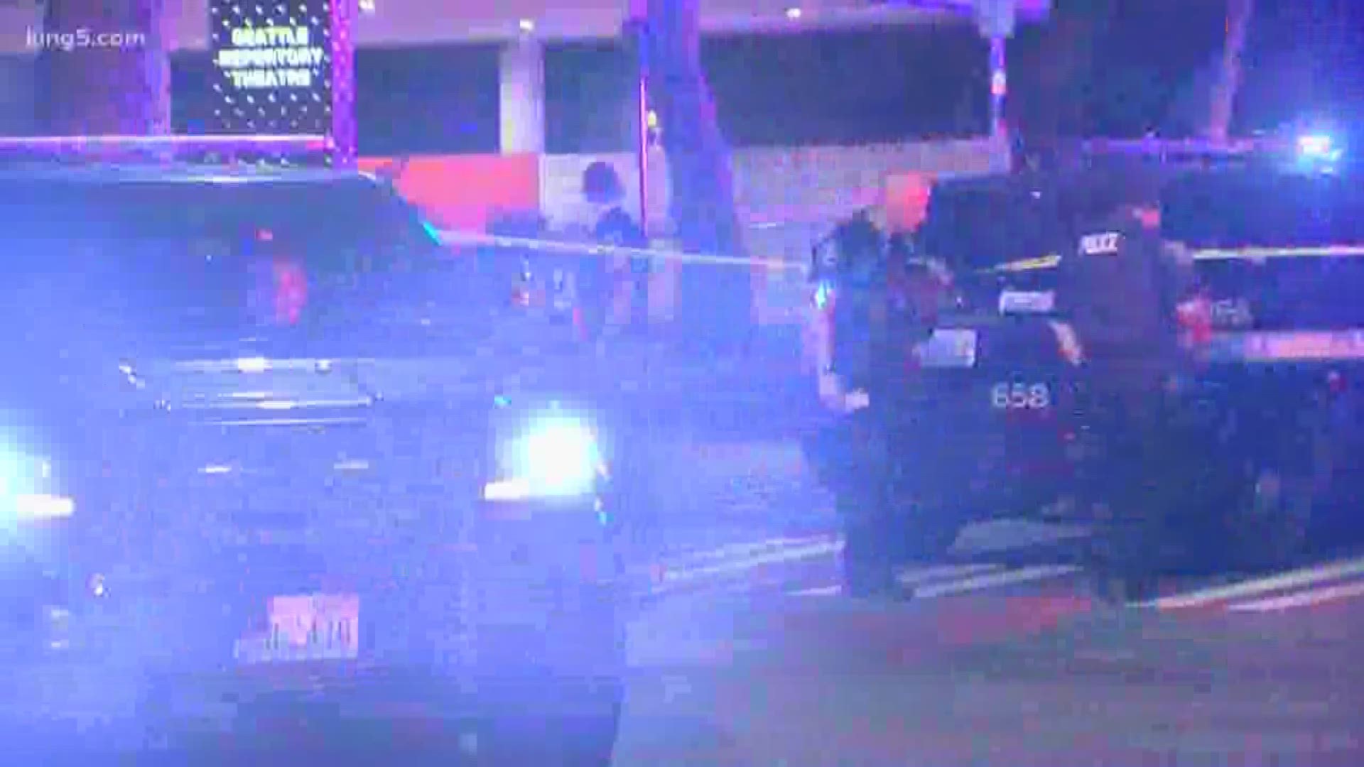 Police responded to a shooting near the Seattle Center around 2:30 a.m. Sunday. One man was rushed to the hospital in critical condition.