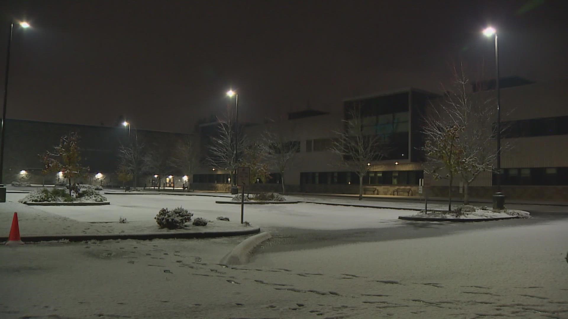 Puyallup School District will not be open Monday after a snowy weekend.