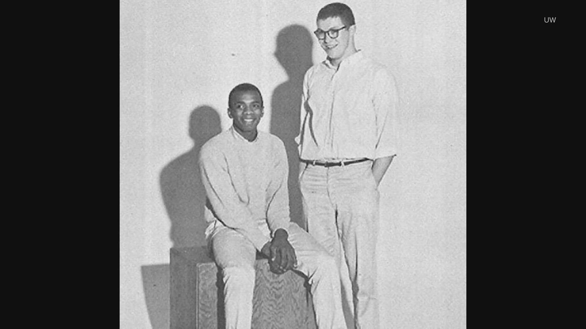 Crews, a three-time letterwinner, made program history in 1955 when he played for the UW basketball team.