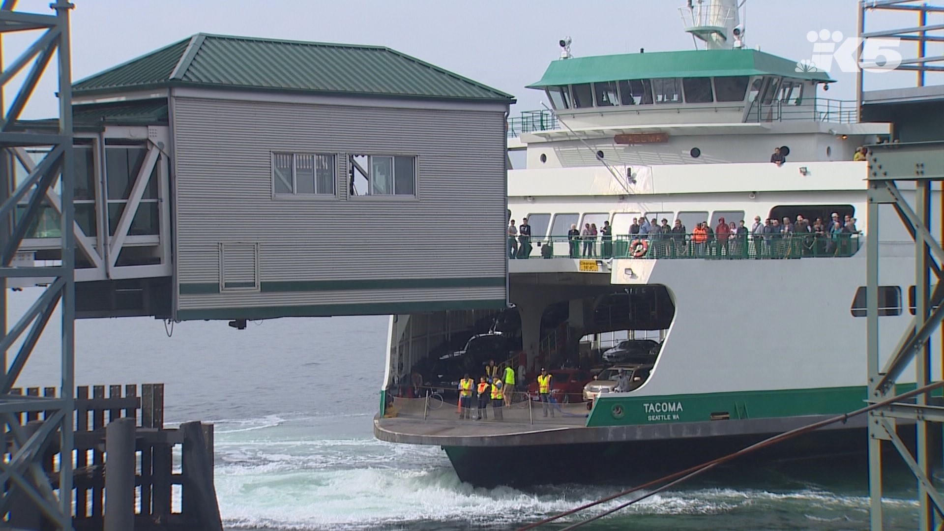 Washington State Ferries suggests early arrival, checking your sailing schedule and taking public transportation to the dock if possible.