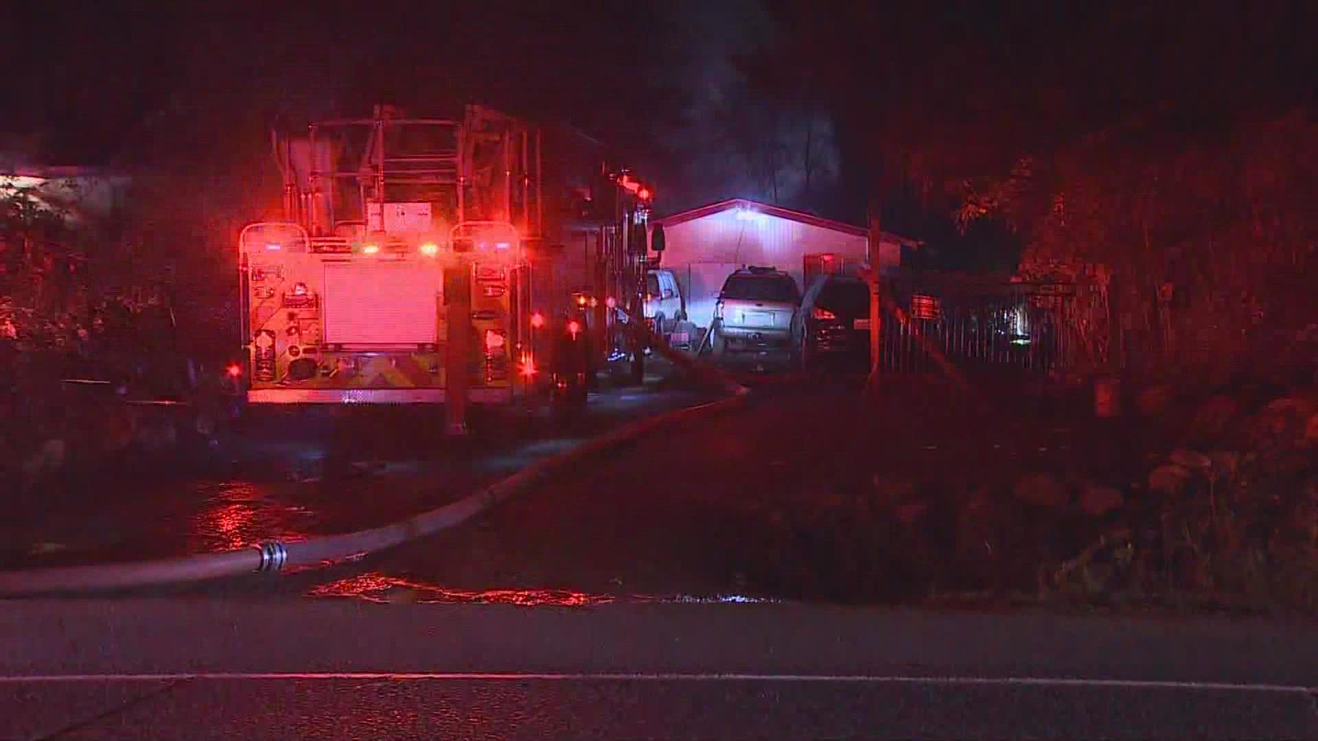 King County investigators said they found a body after a fire at a trailer in Auburn early Thursday morning