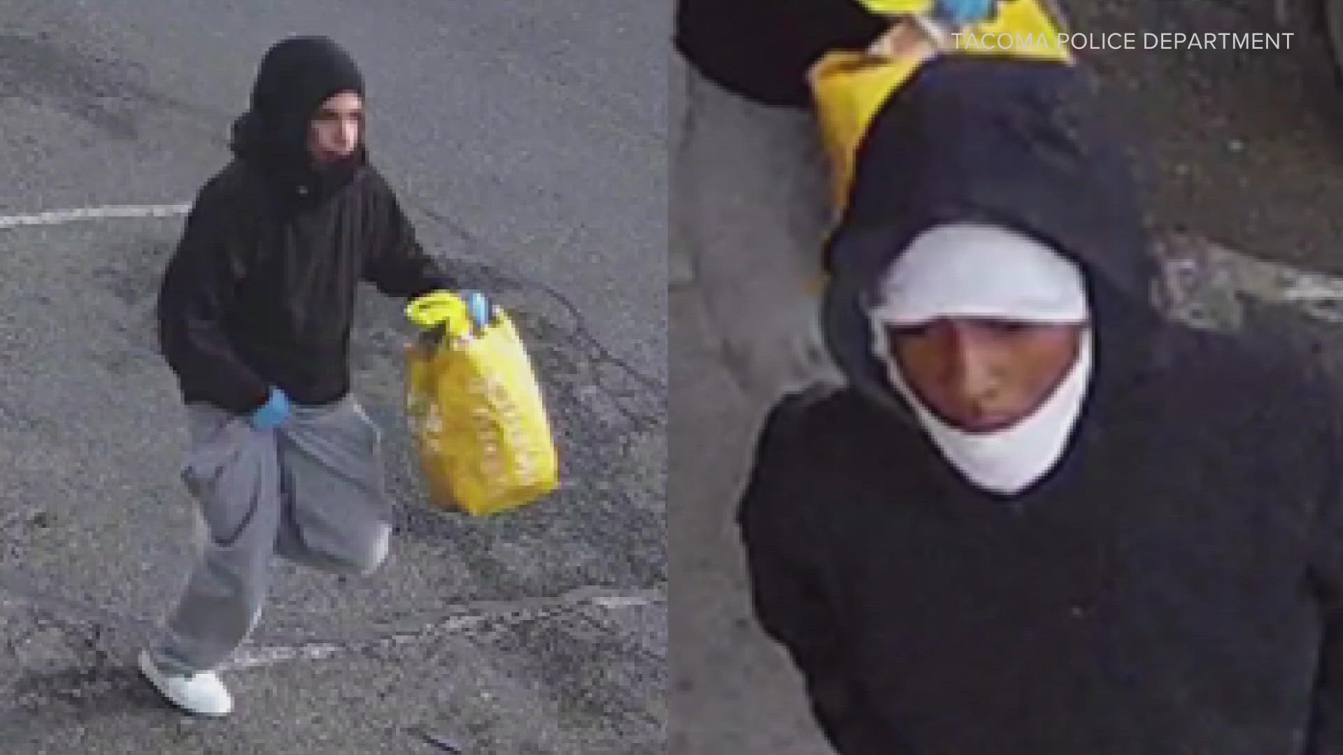 The two suspects are believed to be responsible for robberies in at least seven different locations.
