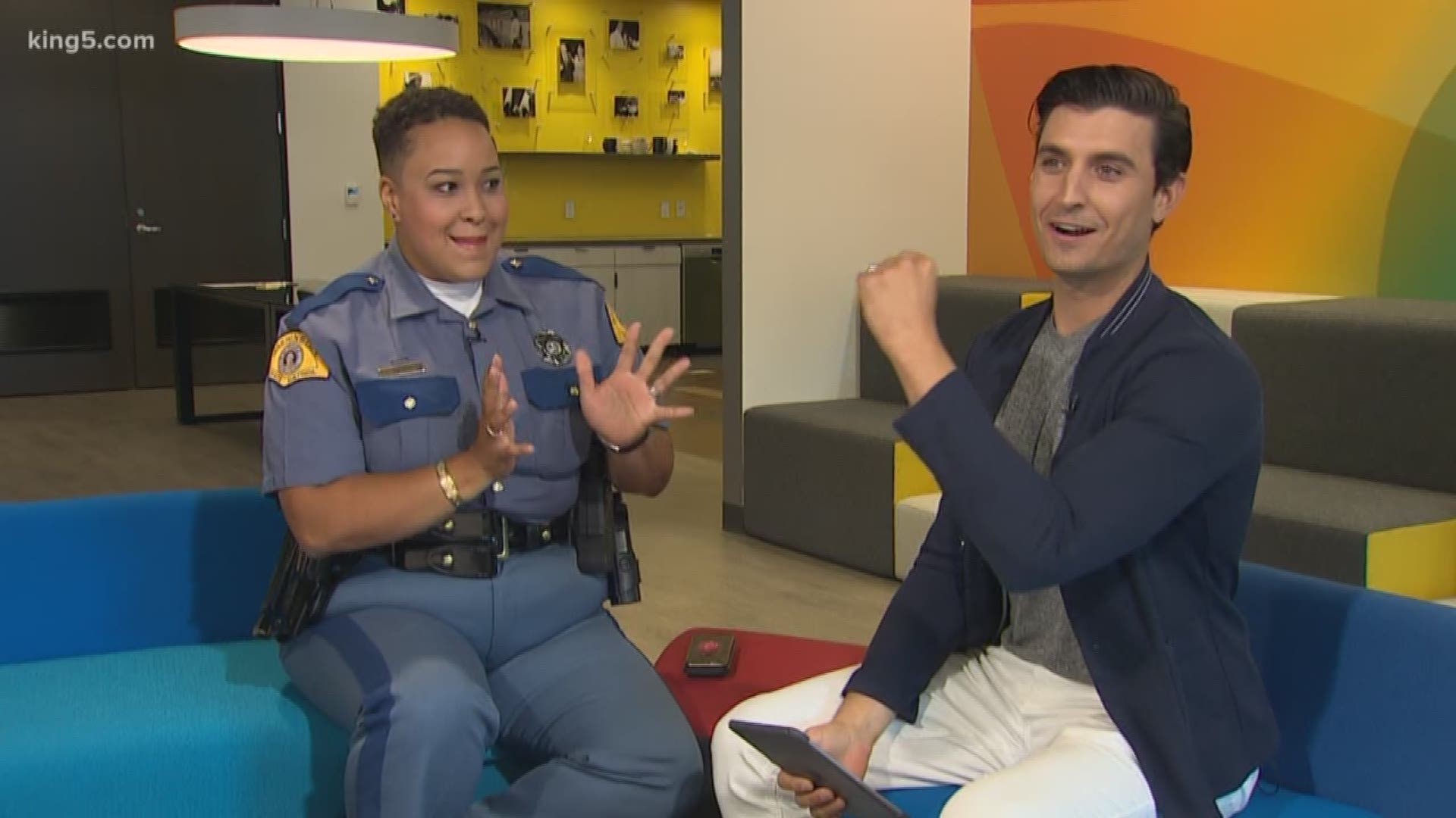 Washington State Patrol Trooper Johnna Batiste answers KING 5 viewer questions like when when to use a turn signal and what kind of headlights are legal.